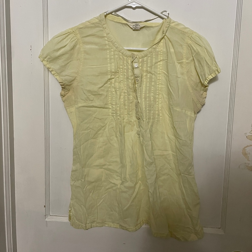 L.O.G.G. Light Yellow Blouse